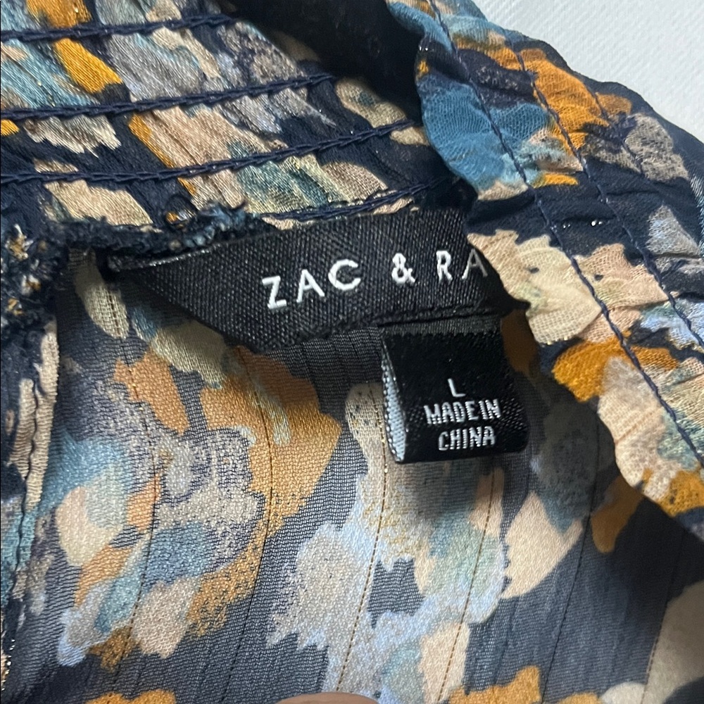 Zac & Rachel Floral Print Women's Top - Picture 2 of 6